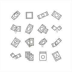  High-Quality Vector Silhouette Icons for Sachets
