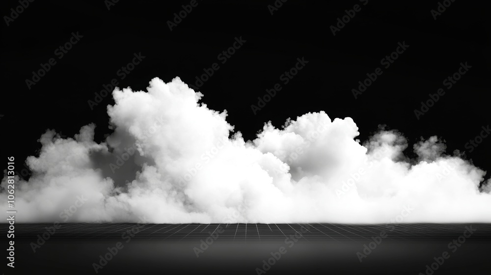 Poster capturing a meteorological phenomenon in a creative format.