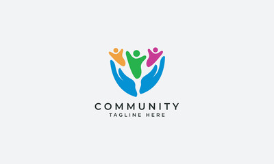 Community logo design vector template