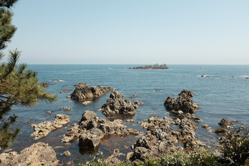 rocks in the sea