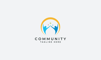 Community logo design vector template