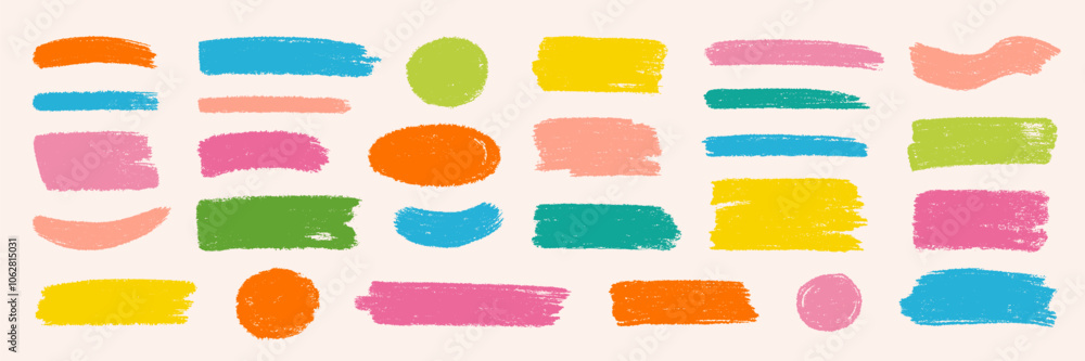 Aufkleber Brush box paint background text banner. Brush paint stroke for text box square frame. Vector hand drawn frame background set for highlight design graphic element. Square banner stroke vector