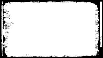 Grunge square and rectangle frame vector. Grunge  scratches empty border frame.