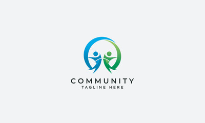 Community logo design vector template