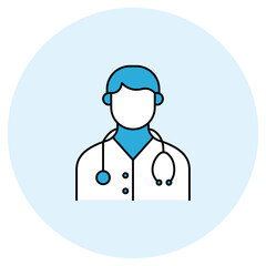 Fototapeta premium Doctor Icon, Experienced Medical Professionals Committed to Your Health, Trusted Healthcare Providers Offering Comprehensive Medical Care