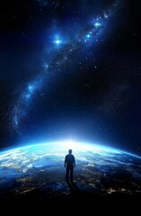 Fototapeta premium Expanding our horizons by reaching for the stars.
