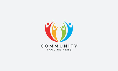 Community logo design vector template