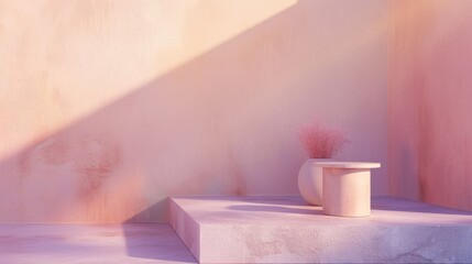 Soft gradient wallpaper transitioning from peach to lavender