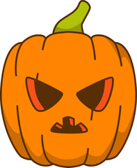 Angry Pumpkin Illustration