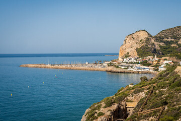 Parque del Garraf park featuring a cave-filled area of limestone hills covered in native vegetation Located by Barcelona, Spain, Catalonia