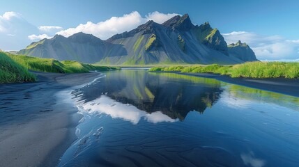 Fototapeta premium Mountain Reflection in Calm Water