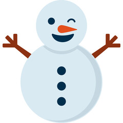 Winter Snowman Illustration