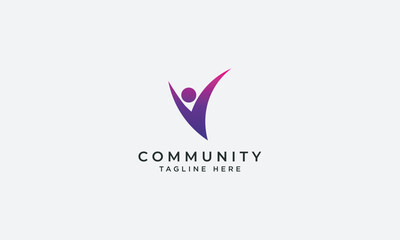 Community logo design vector template