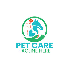 a pet care logo design