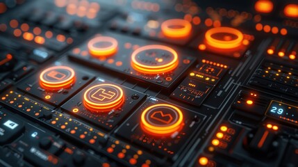 Fototapeta premium Futuristic Technology Interface