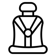 Seatbelt Line Icon