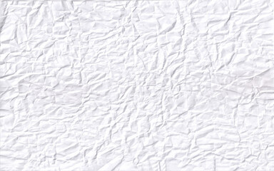 Abstract empty clean crumpled paper background vector. Sheet of white crumpled paper as background.