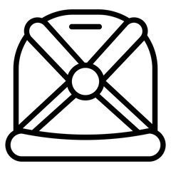 Naklejka premium Seat cars Line Icon