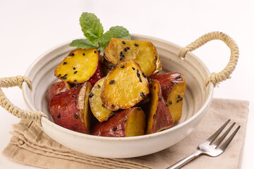 Candied Sweet Potatoes or Goguma Mattang or Daigaku Imo
