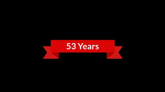 53 Years Red Ribbon Animation