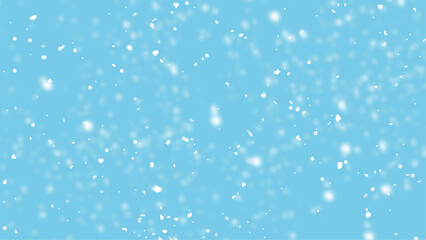 Abstract snowfall, blizzard, winter, snowflakes on an isolated background vector. Christmas winter blue background with falling snow.