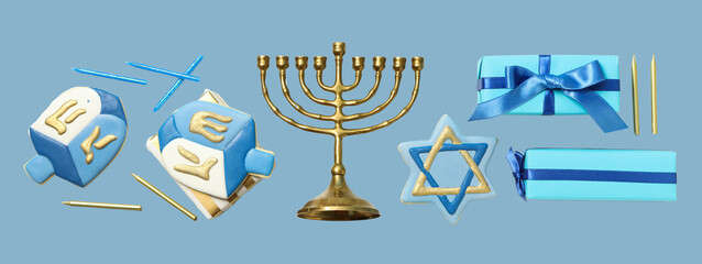 Hanukkah, festive attributes