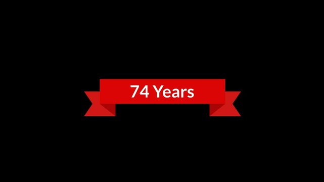 74 Years Red Ribbon Animation