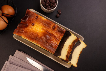 Brownies Basque Burnt Cheesecake Loaf.