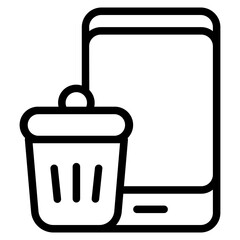 Digital detox Line Icon