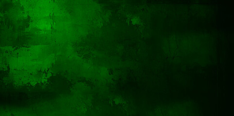 Watercolor background vector with blank copy space. Moody deep green watercolor background texture pattern.