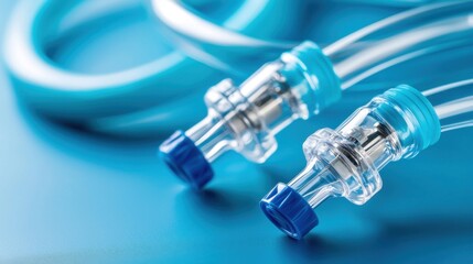 Obraz premium Examine oxygen tubing connected to high-flow nasal cannula for enhanced breathing support
