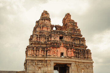 Vitthala Temple in Hampi, India. Part of the Group of Monuments at Hampi, designated as a UNESCO...