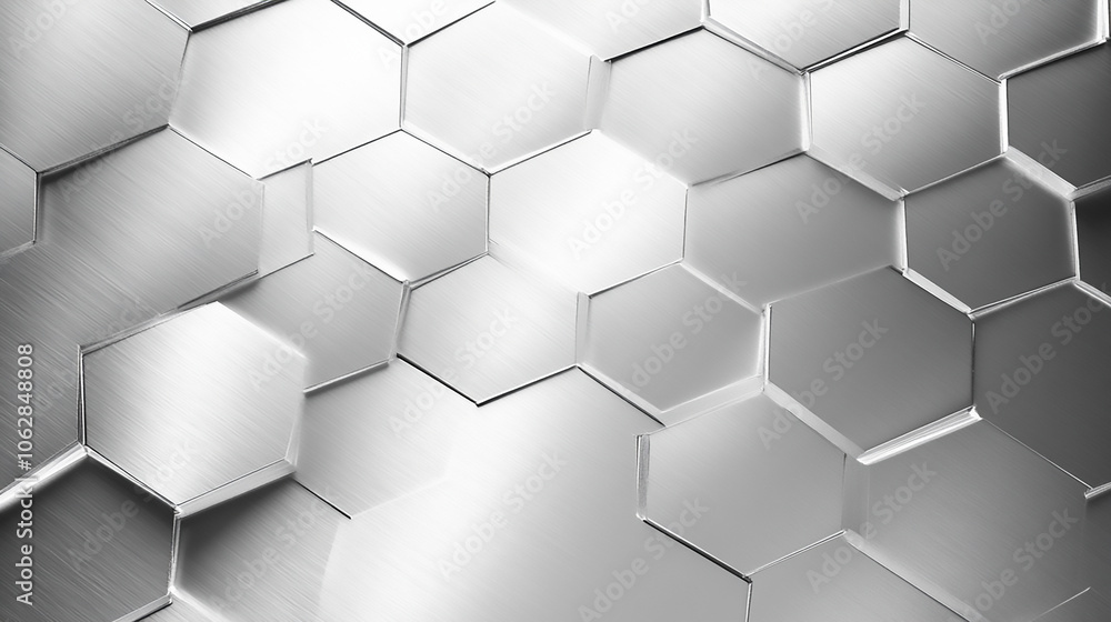 Aufkleber a white background with a pattern of hexagons white hexagon background