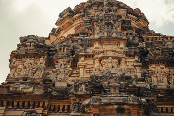 Fototapeta premium Vitthala Temple in Hampi, India. Part of the Group of Monuments at Hampi, designated as a UNESCO World Heritage Site