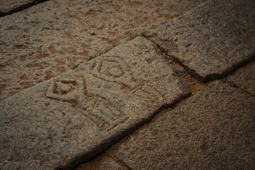 Vitthala Temple in Hampi, India. Part of the Group of Monuments at Hampi, designated as a UNESCO World Heritage Site