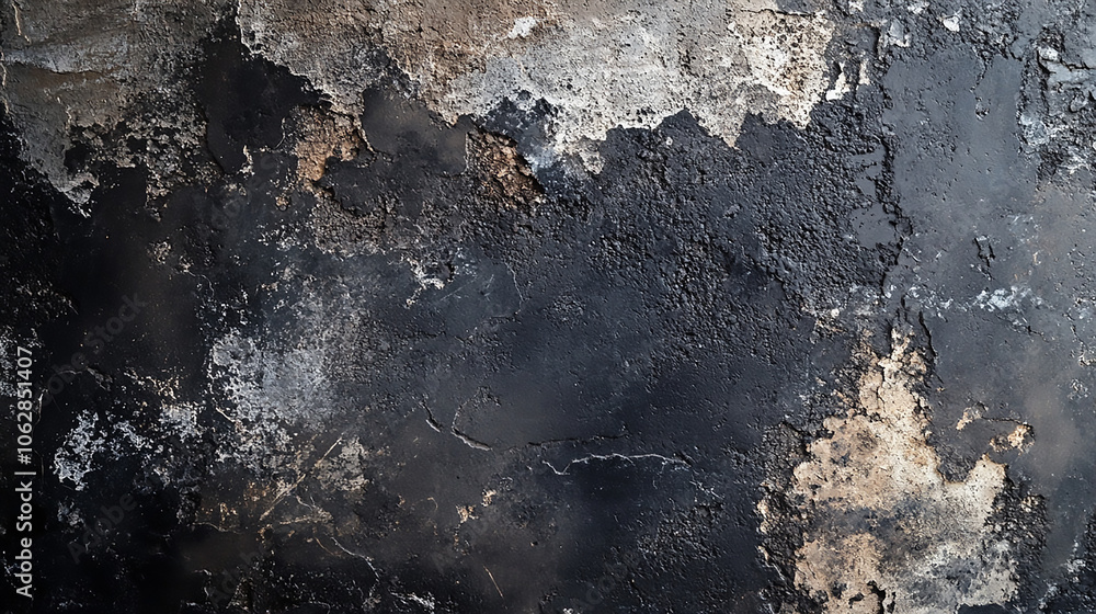 Aufkleber large grunge dark texture, great for texture background hyper realistic generative ai image of bold 