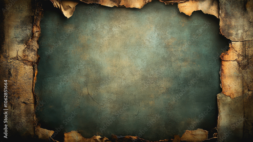 Poster this aged textured background features distressed edges and a dark blue hue, creating a unique and a