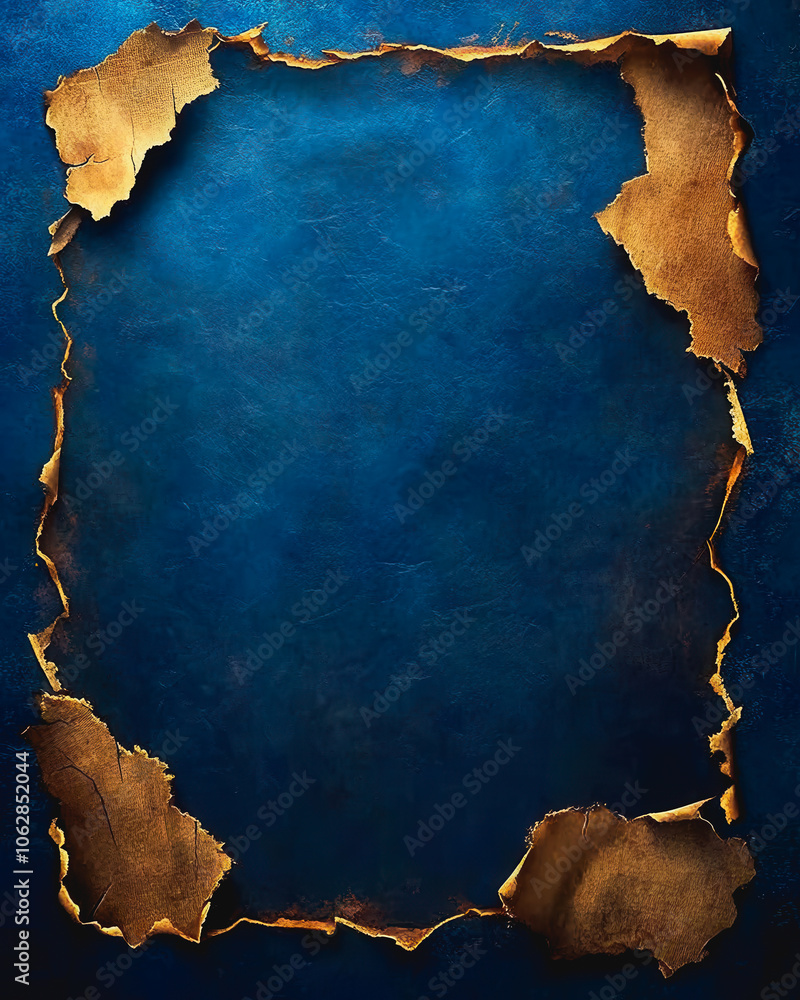 Poster this image features an ancient grunge texture with a deep blue background, perfect for adding a vint