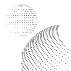 Dot pattern form Abstract shape