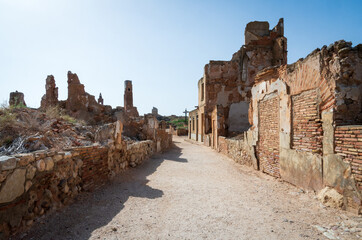 Old town of Belchite, Spanish Civil War Site, Zaragoza, Spain