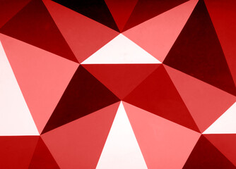 Geometric Casual Red Color Shapes and Patterns Abstract Background for Bold Designs