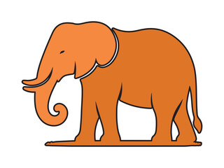 Fototapeta premium Elephant silhouette vector art white background And mandala line art illustration pattern art tattoo,