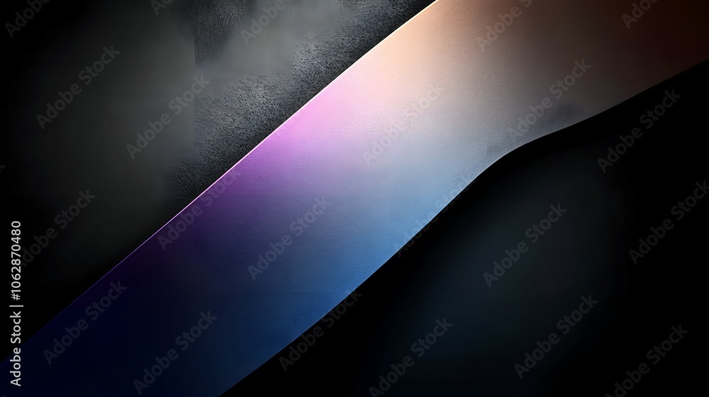 Poster abstract gradient background with a diagonal split of black and pink to blue.