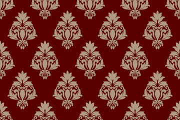 Ikat paisley embroidery on the fabric in Indonesia,India and asian countries, background, curtain, carpet, wallpaper, clothing, wrapping, Batik, vector illustration.