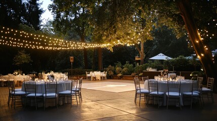 Outdoor Wedding Reception