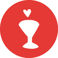 Happy birthday single vector icon