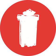 Happy birthday single vector icon