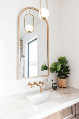 Aesthetic Bright Home Washroom Sink