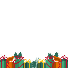 Christmas Gift Box Border