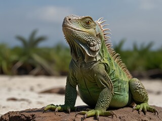 iguana in the zoo,iguana on a tree,iguana in the zoo